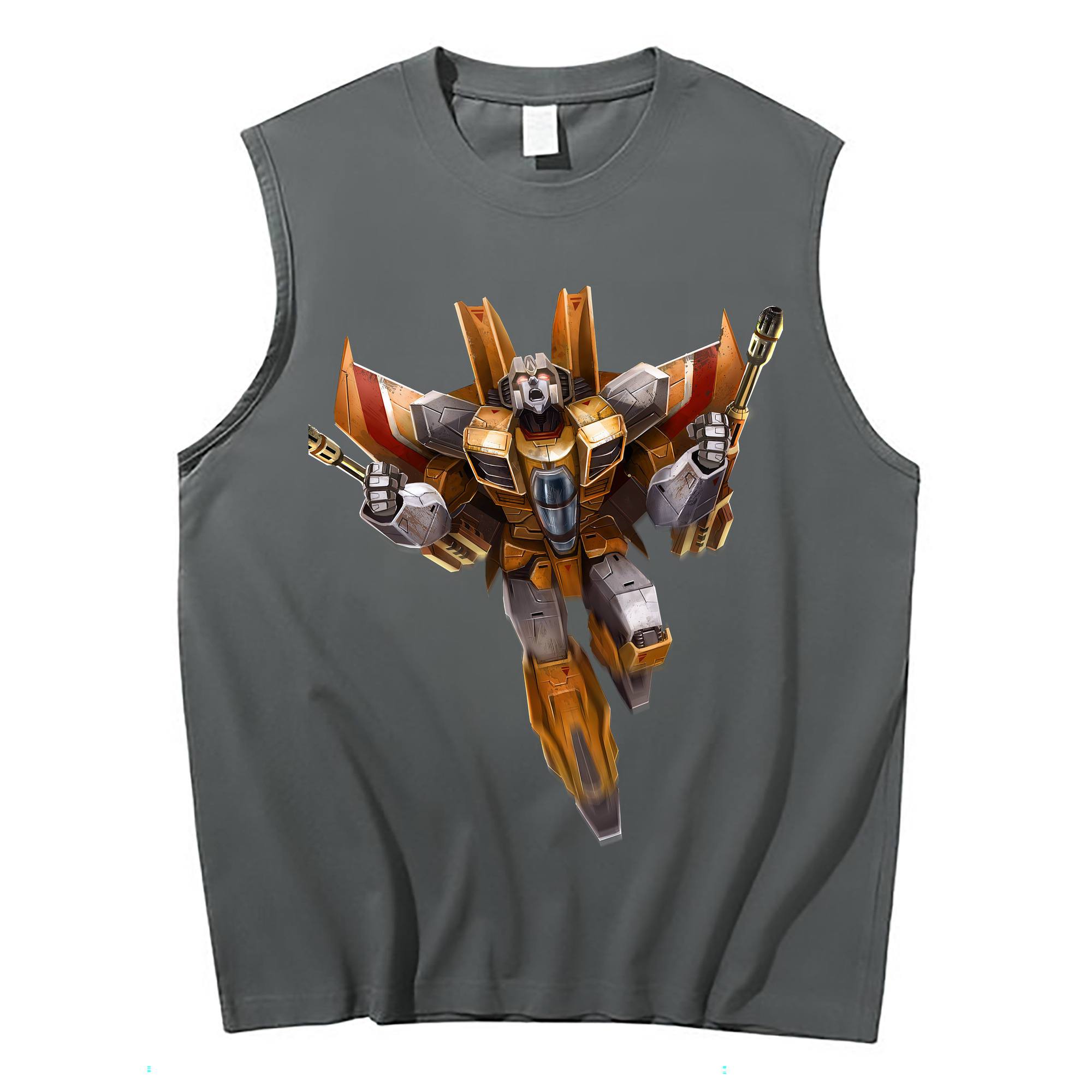 （画像用） Transformers トランスフォーマー コットン100％タンクトップ（フロントプリント）